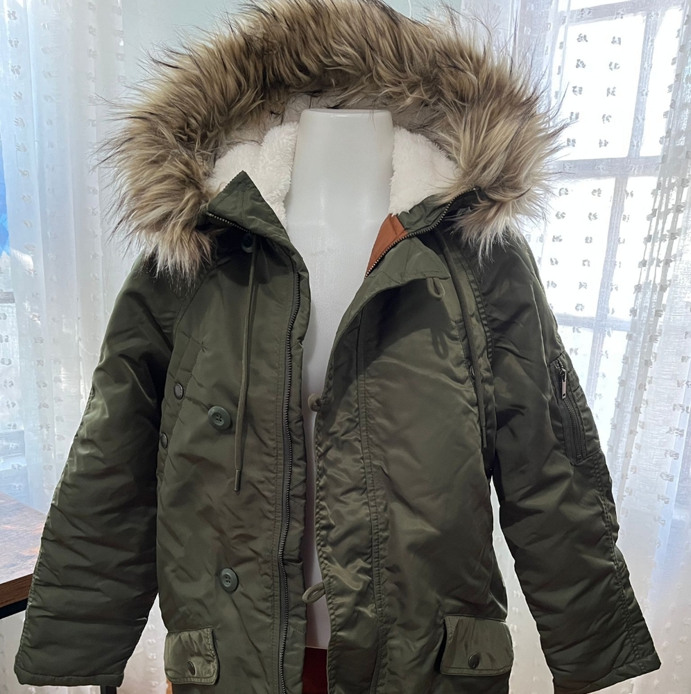 American Eagle Long Puff Jacket size XS